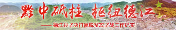 德江县坚决打赢脱贫攻坚战工作纪实